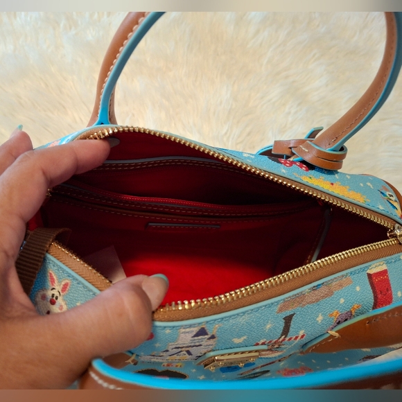 Dooney & Bourke Blue and Brown Women's Bag - Picture 9 of 10